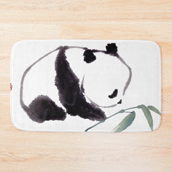 Item preview, Chinese ink painting - panda with bamboo - ink painting panda boy designed and sold by Kallandra.