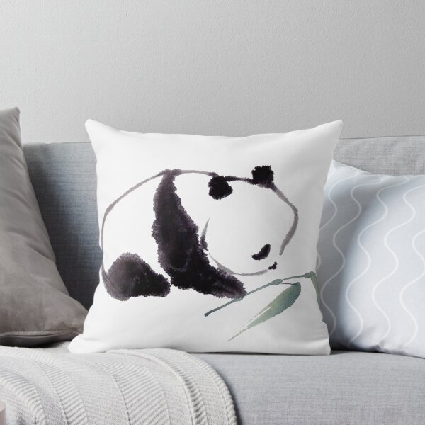 Item preview, Chinese ink painting - panda with bamboo - ink painting panda boy designed and sold by Kallandra.