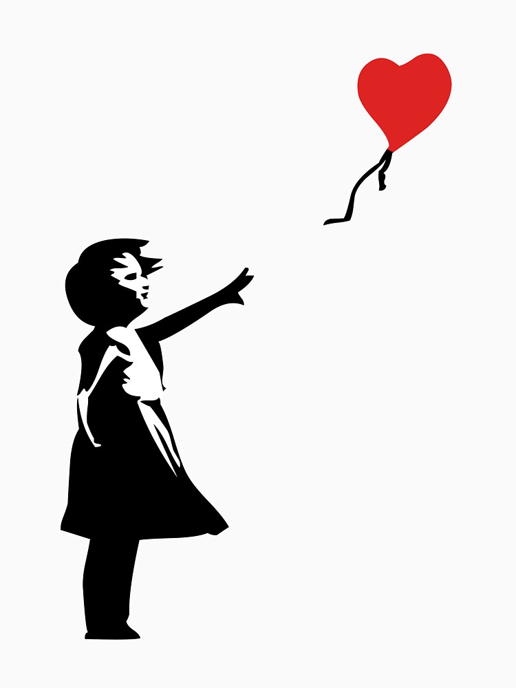 Banksy Letting Love Go! Balloon Girl! by ThatMerchStore