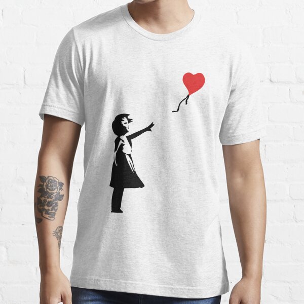 Banksy Letting Love Go! Balloon Girl!  Essential T-Shirt
