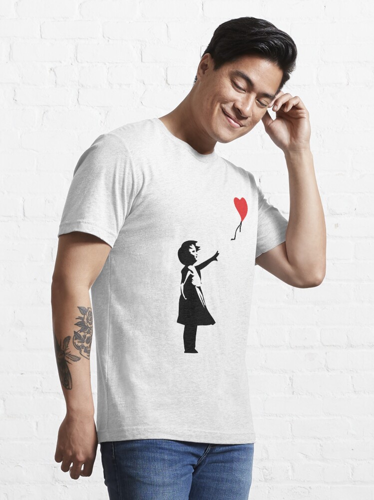 Alternate view of Banksy Letting Love Go! Balloon Girl! Essential T-Shirt