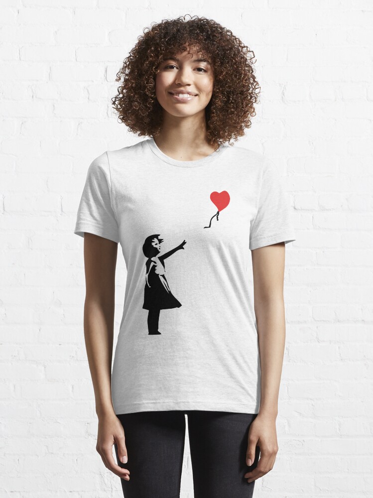 Alternate view of Banksy Letting Love Go! Balloon Girl! Essential T-Shirt