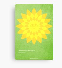 Chrysantheme Leinwanddruck
