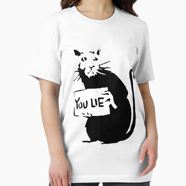 Item preview, Banksy Rat You Lie! designed and sold by ThatMerchStore.