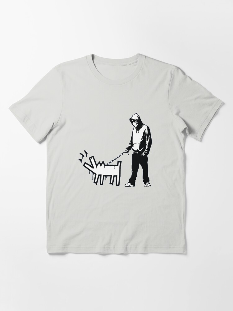 Alternate view of Banksy Thug with a Barking Dog! Essential T-Shirt