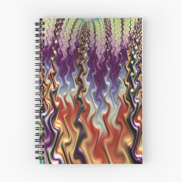 Item preview, Gnarl - Wavy Purple Burnt Orange Fractal Zigzag Lines designed and sold by Pam Blackstone.
