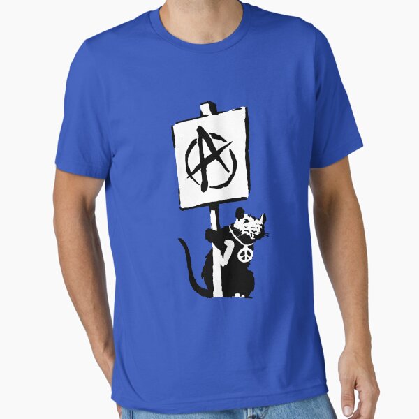 Vista previa del artículo con la obra «¡Revolución de las ratas Banksy!», diseñado y vendido por ThatMerchStore.