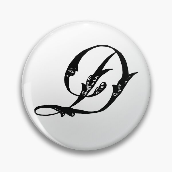 Item preview, Vintage Stylish Black and White Monogram D designed and sold by Vintage-TM.
