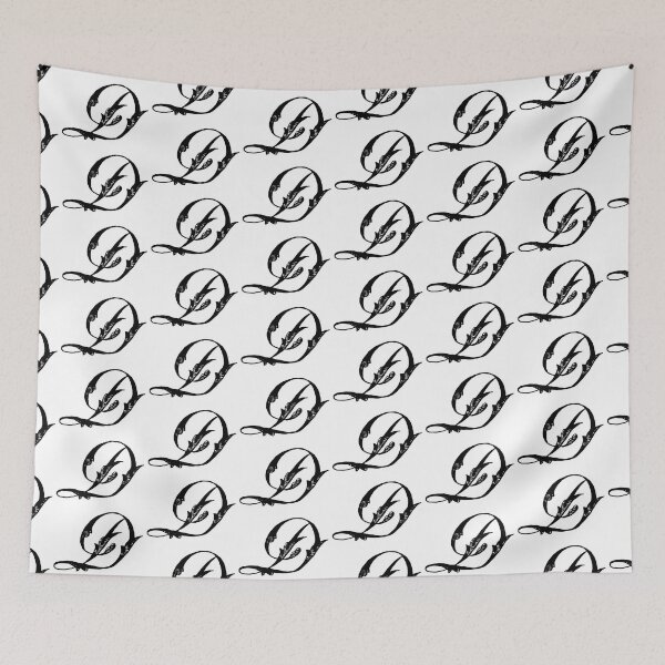 Item preview, Vintage Stylish Black and White Monogram D designed and sold by Vintage-TM.