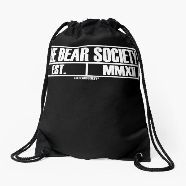 The Bear Society, Est. MMXII Drawstring Bag