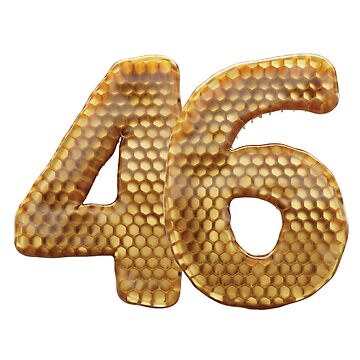 33 Number 3d Honey Numbers Font Art Board Print for Sale by