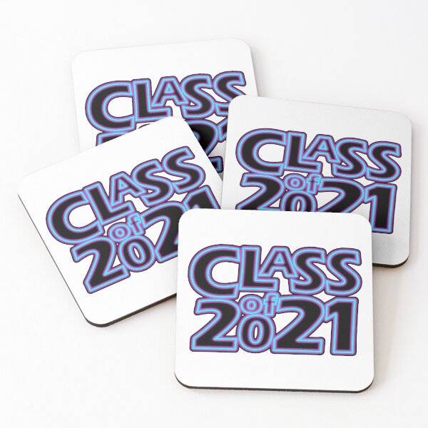Item preview, Grad Class of 2021 in Neon Blue Fire (Blue on Purple) designed and sold by gkillerb.