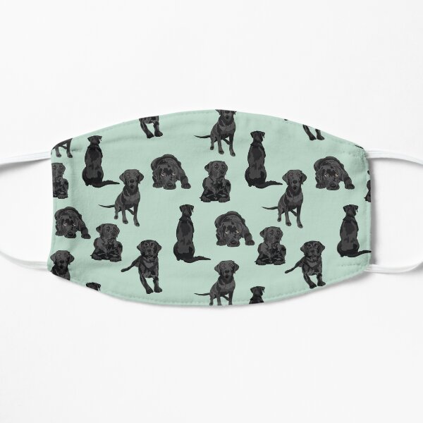 Black Labrador Flat Mask
