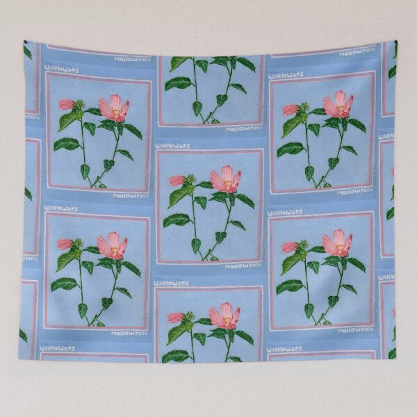 Item preview, wildflowers - mallow rose designed and sold by chillbelugas.