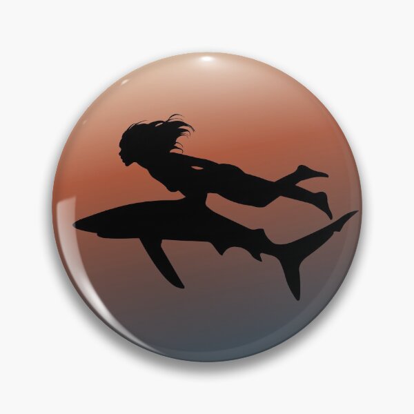 Item preview, Shark Diver Girl designed and sold by NicGrayGraphic.