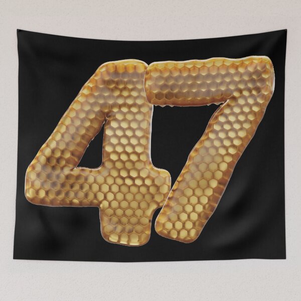Item preview, 47 Number 3d Honey Numbers Font designed and sold by HelloFromAja.