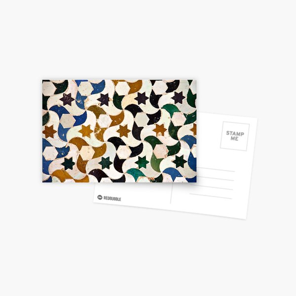 Alhambra azulejos Postal