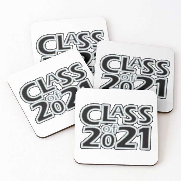 Item preview, Grad Class of 2021 in Neon Ghostlight (Very Light Blue on Silver) designed and sold by gkillerb.