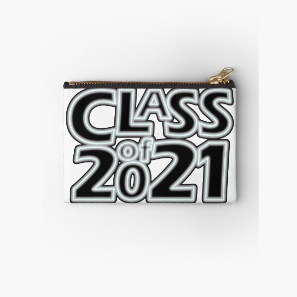 Item preview, Grad Class of 2021 in Neon Ghostlight (Very Light Blue on Silver) designed and sold by gkillerb.