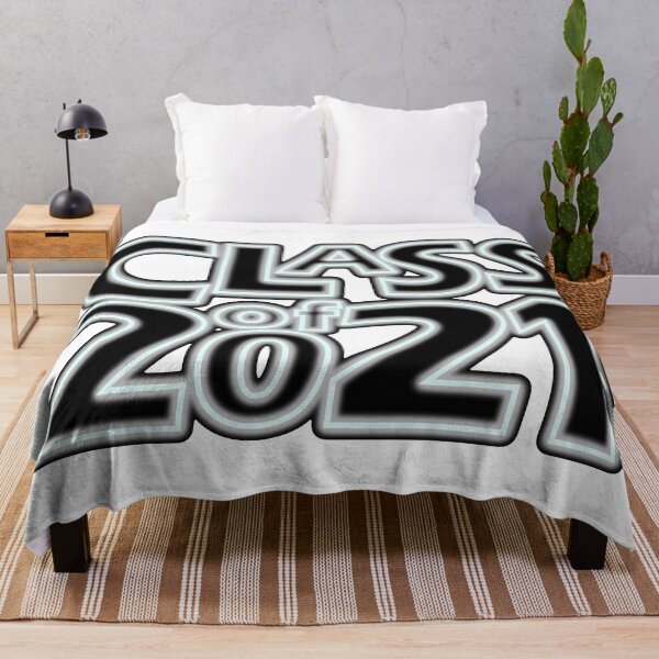 Item preview, Grad Class of 2021 in Neon Ghostlight (Very Light Blue on Silver) designed and sold by gkillerb.