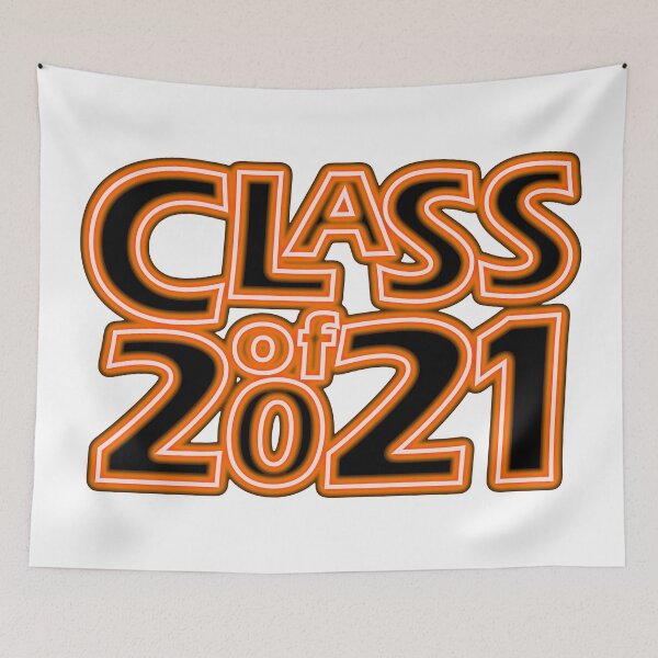 Item preview, Grad Class of 2021 in Neon Orange designed and sold by gkillerb.