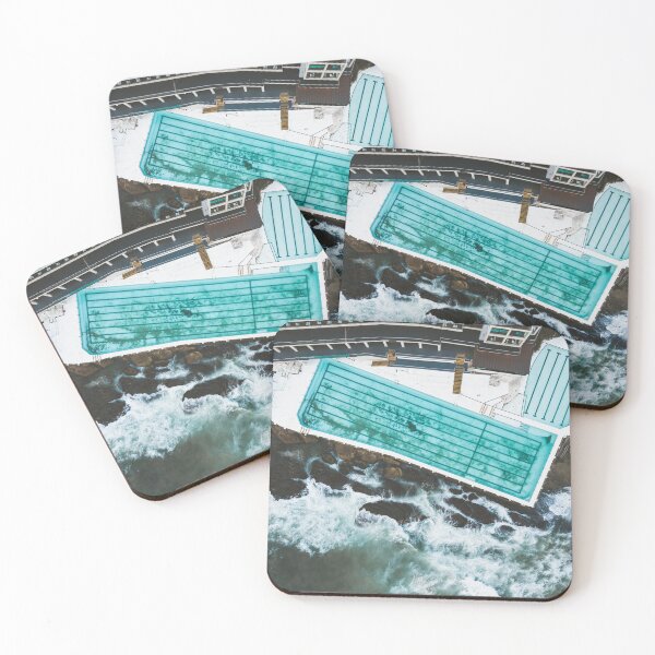 Item preview, Bondi Beach Pool Sydney (Bondi Icebergs) from above top down view designed and sold by michieldros.