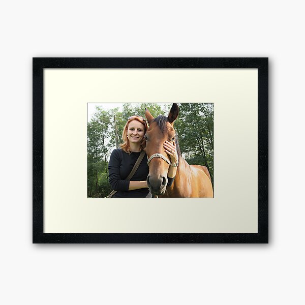 Zorana With Her Friend Framed Art Print