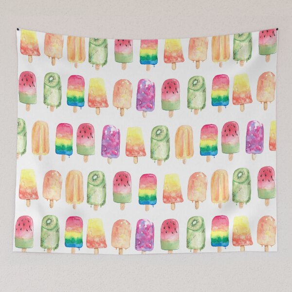 Artikelvorschau, Aquarell Eis am Stiel entworfen und verkauft von Harpley Design Studio.