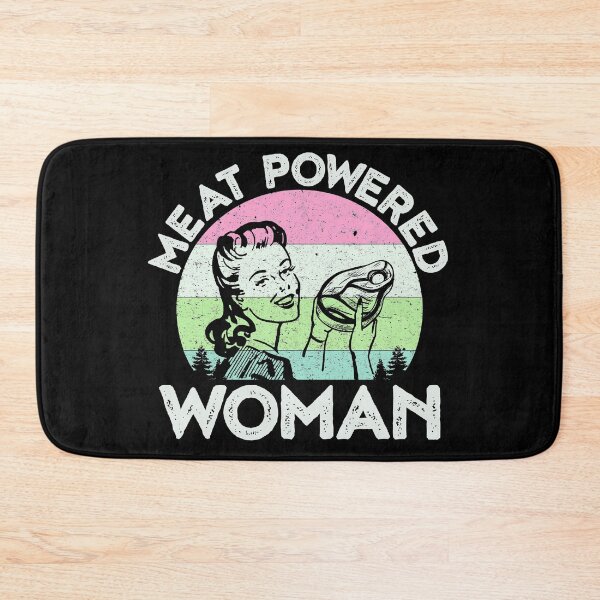 Item preview, Vintage Meat Powered Woman Carnivore Meat Eater designed and sold by inkedtee.