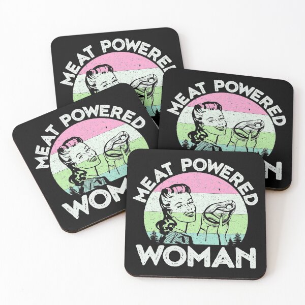 Item preview, Vintage Meat Powered Woman Carnivore Meat Eater designed and sold by inkedtee.