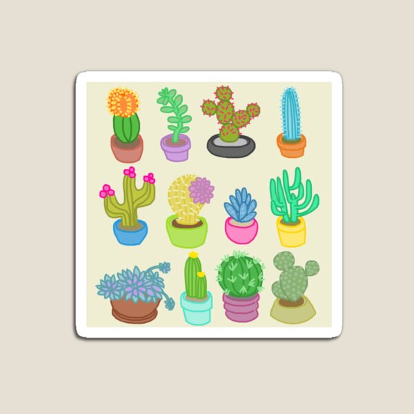 Succulents and Cacti Magnet