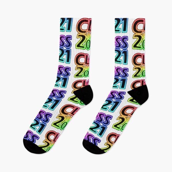 Item preview, Grad Class of 2021 in Neon Rainbow designed and sold by gkillerb.