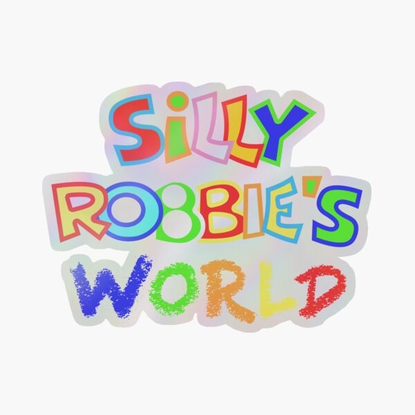 Silly Robbie's World Logo Sticker Holographic Sticker