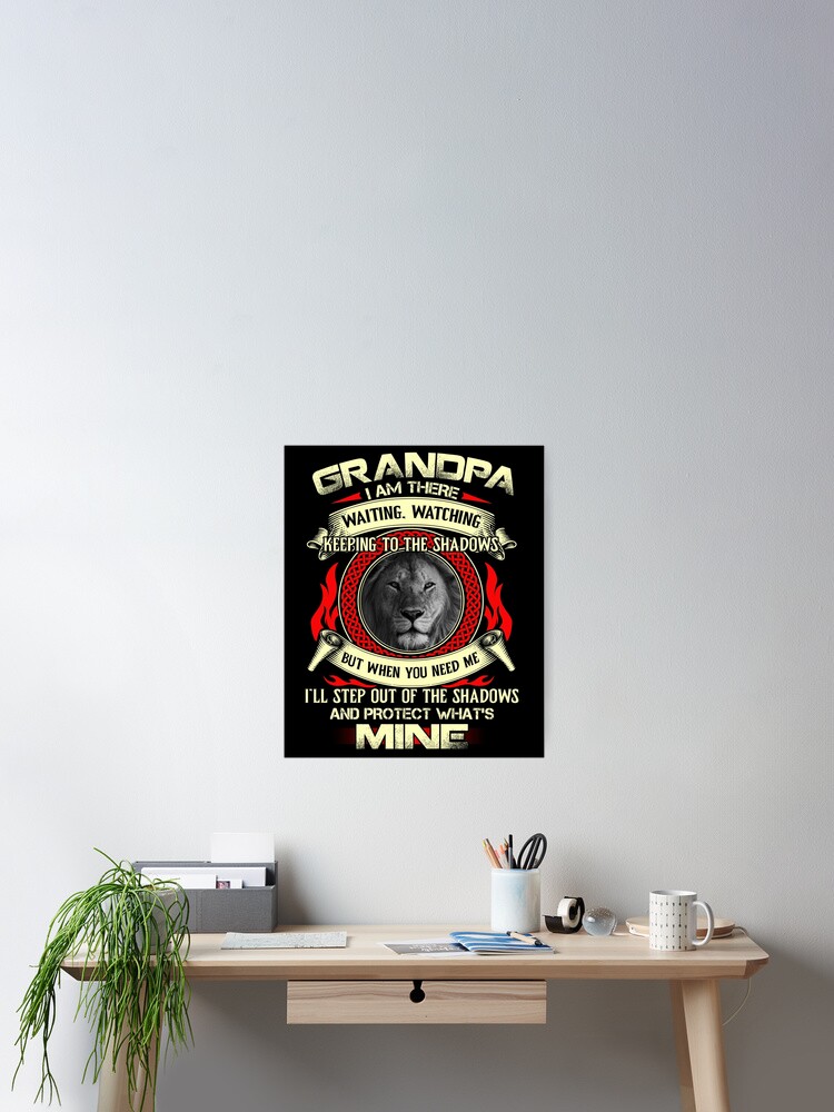 Mens Grandpa I Am There Waiting Watching Keeping To The Shadows T-Shirt