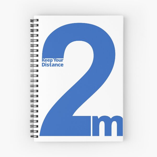 Item preview, Keep Your Distance 2 metres - blue sign designed and sold by SocialShop.