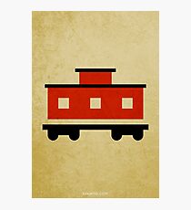 The Little Red Caboose w/o Title Photographic Print