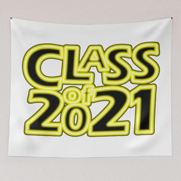 Item preview, Grad Class of 2021 in Neon Yellow designed and sold by gkillerb.