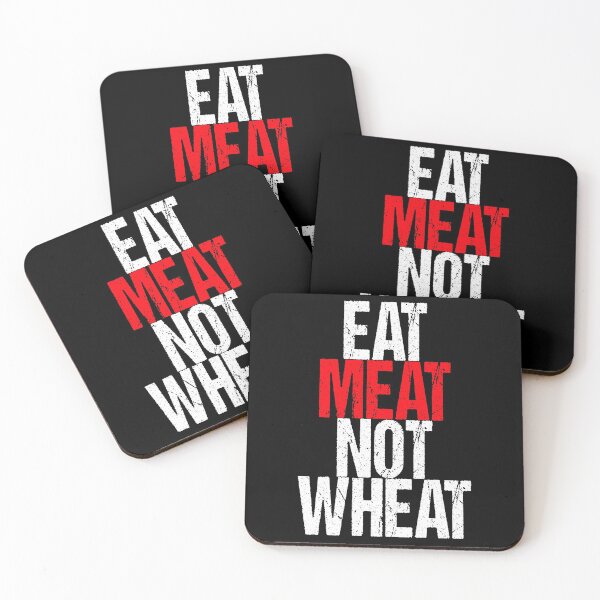 Item preview, Eat Meat Not Wheat Funny Meat Eater Carnivore designed and sold by inkedtee.