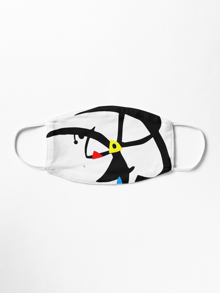 Alternate view of Joan Miro Two Characters Persecuted By A Bird, T Shirt, Art Mask