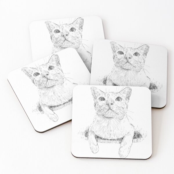 Item preview, Drawing of cute cat designed and sold by hadkhanong.