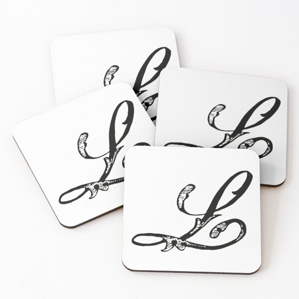 Item preview, Vintage Stylish Black and White Monogram Letter L designed and sold by Vintage-TM.