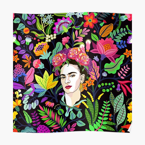 Frida in Bloom Poster