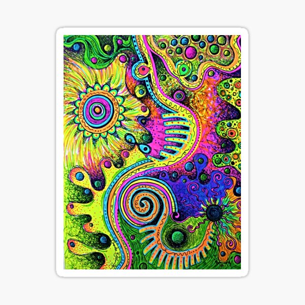 Swirly Doodles Sticker