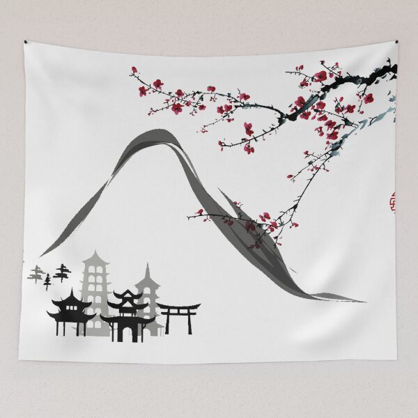 Item preview,  Temple and gate. designed and sold by Kallandra.