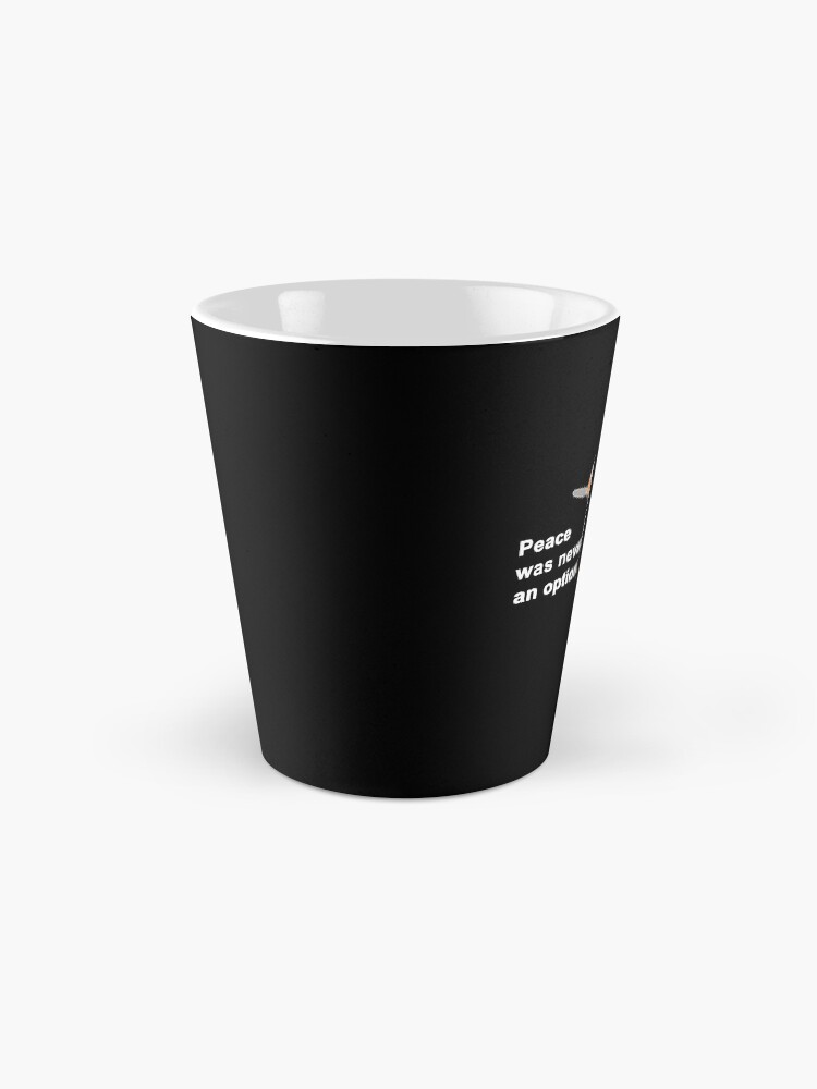 Alternate view of Peace Was Never An Option Goose Game Mug