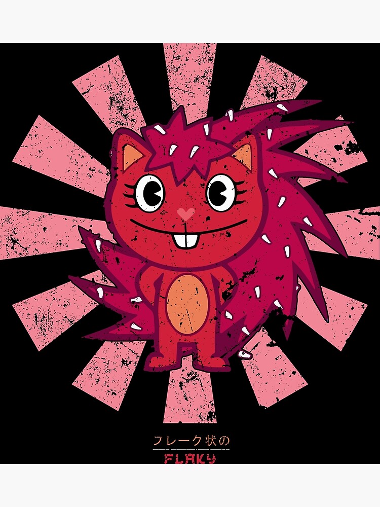 Flaky Retro Japanese Happy Tree Friends