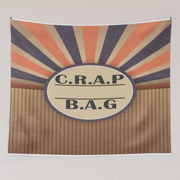 Item preview, crap bag VINTAGE designed and sold by RedoneDesignART ⭐⭐⭐⭐⭐.