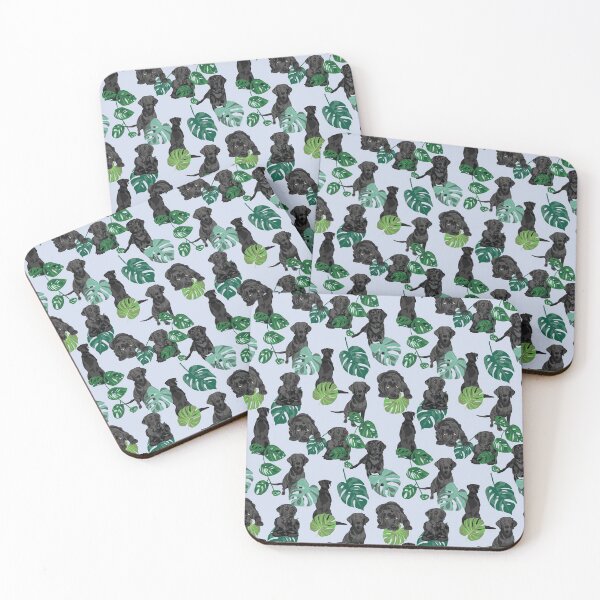 Item preview, Black Labrador Tropical designed and sold by ArtofACoonhound.