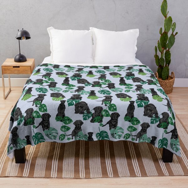 Item preview, Black Labrador Tropical designed and sold by ArtofACoonhound.
