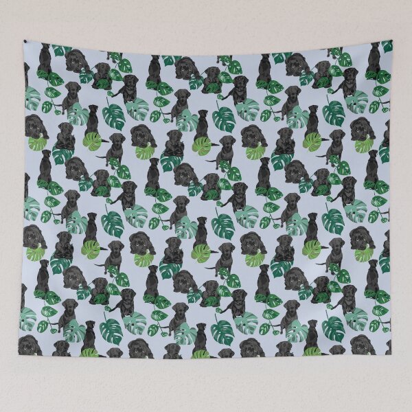 Item preview, Black Labrador Tropical designed and sold by ArtofACoonhound.